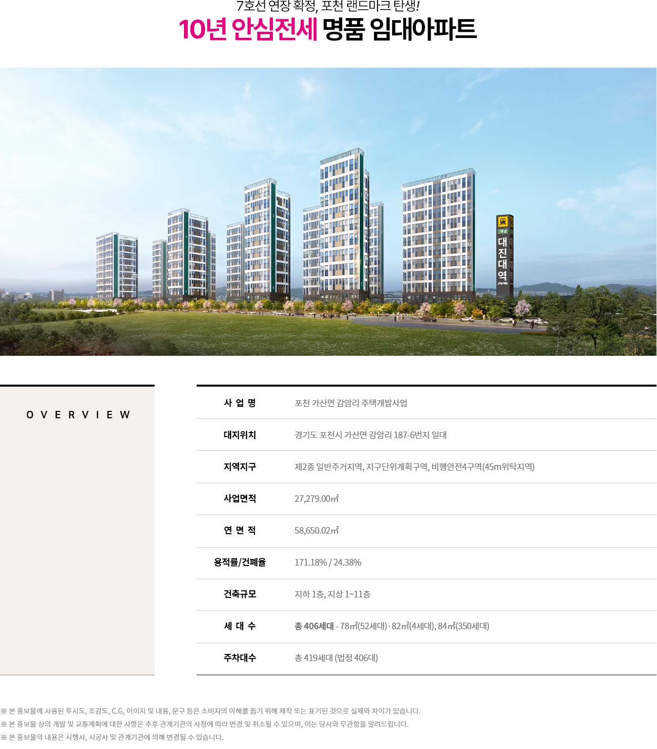 포천 삼일파라뷰 사업개요